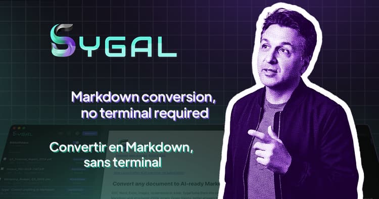 A document dropped into a Markdown conversion interface, with no command line or terminal in sight